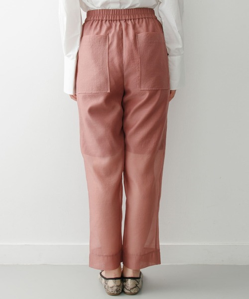 KBF+（ケービーエフプラス）の「KBF+　シアーストレートパンツ∴（その他パンツ・レディース・レッド/グリーン・ONE）」の11枚目の写真