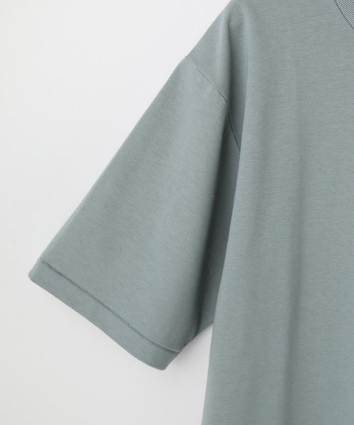 ADAM ET ROPE'(アダムエロペ)の「【スウェットガード】スモーキーカラーポケットT/汗染み防止(Tシャツ/カットソー・メンズ・ホワイト/サックスブルー/グリーン/グレイッシュベージュ・S/M/L)」の7枚目の写真