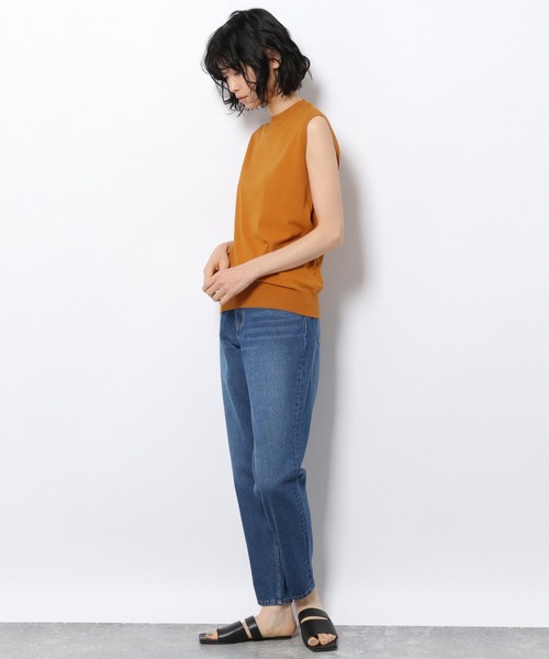 LAKOLE（ラコレ）の「14Gスリーブレスハイネックプルオーバー / 933226（ニット/セーター・レディース・ブラック/グリーン/ライトイエロー/キャメル・SMALL/MEDIUM）」の7枚目の写真