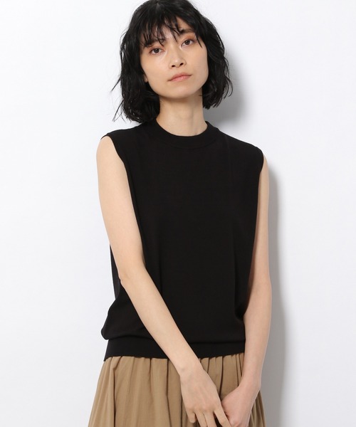 LAKOLE（ラコレ）の「14Gスリーブレスハイネックプルオーバー / 933226（ニット/セーター・レディース・ブラック/グリーン/ライトイエロー/キャメル・SMALL/MEDIUM）」の21枚目の写真