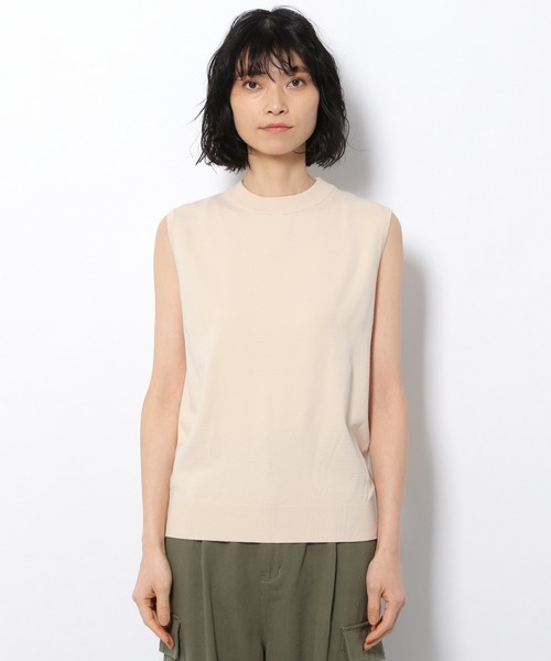 LAKOLE（ラコレ）の「14Gスリーブレスハイネックプルオーバー / 933226（ニット/セーター・レディース・ブラック/グリーン/ライトイエロー/キャメル・SMALL/MEDIUM）」の8枚目の写真