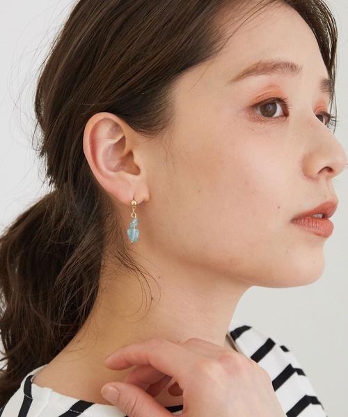 ROPE' PICNIC（ロペピクニック）の「カラーストーンピアス（ピアス（両耳用）・レディース・イエロー系その他/ブルー系その他4・FREE）」の9枚目の写真