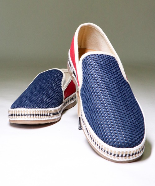 Dedes(デデス)の「DEDES メッシュスリッポンシューズ(スリッポン・メンズ・ホワイト×ネイビー/ブラック×ホワイト/カーキ/ブルー系その他/イエロー/ネイビー/ブルー/オレンジ/レッド系その他/レッド/ブラック/ブルー系その他2/ホワイト/ブラウン/グリーン/ブルー系その他3/グリーン系その他・36/37/38/39/42/40/41/43/44)」の9枚目の写真