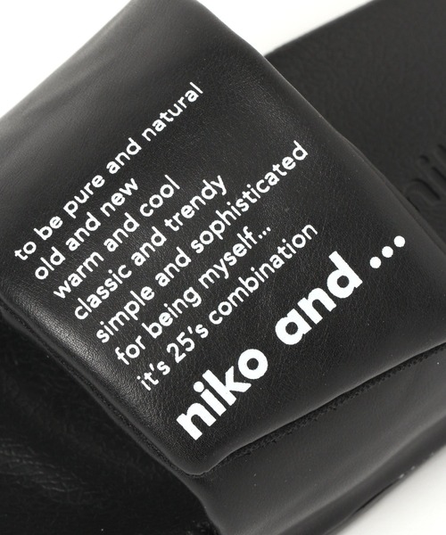 niko and...(ニコアンド)の「オリジナルニコロゴシャワーサンダル(サンダル・レディース・ホワイト/ブラック/その他1・MEDIUM/LARGE)」の4枚目の写真