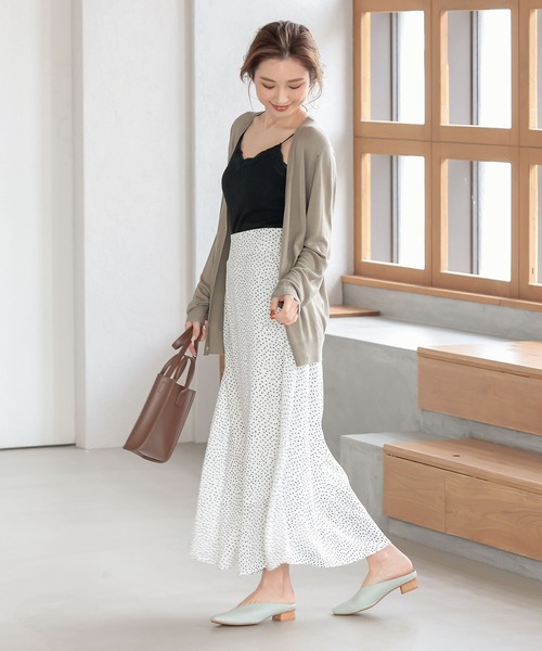 KOBE LETTUCE（コウベレタス）の「スクエアトゥVカット台形ヒールバブーシュ（その他シューズ・レディース・ホワイト/ミント/アイボリー/ブラック・M/S/L/LL）」の14枚目の写真