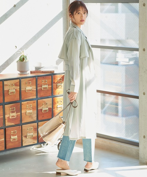 KOBE LETTUCE（コウベレタス）の「スクエアトゥVカット台形ヒールバブーシュ（その他シューズ・レディース・ホワイト/ミント/アイボリー/ブラック・M/S/L/LL）」の15枚目の写真