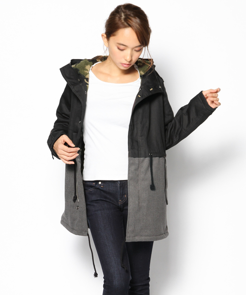 LB-03（エルビー・ゼロスリー）の「03 チェンジモッズコート（モッズコート・レディース・カーキ系/ブラック系・FREE）」の9枚目の写真