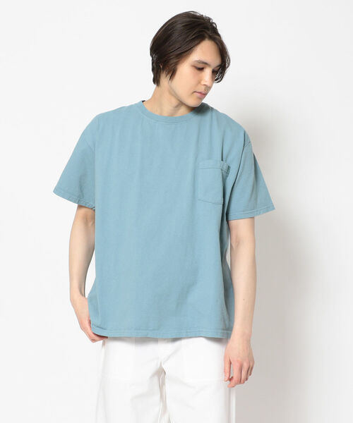 Goodwear(Since1983)(グッドウェア)の「GOODWEAR/グッドウェア SS POCKET TEE BIG ショートスリーブポケットTビッグ(Tシャツ/カットソー・メンズ・エメラルド/ブラック/チャコール/セージグリーン/ホワイト/ベージュ・XX-LARGE)」の6枚目の写真