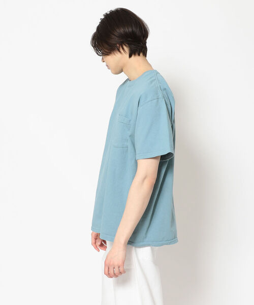 Goodwear(Since1983)(グッドウェア)の「GOODWEAR/グッドウェア SS POCKET TEE BIG ショートスリーブポケットTビッグ(Tシャツ/カットソー・メンズ・エメラルド/ブラック/チャコール/セージグリーン/ホワイト/ベージュ・XX-LARGE)」の7枚目の写真