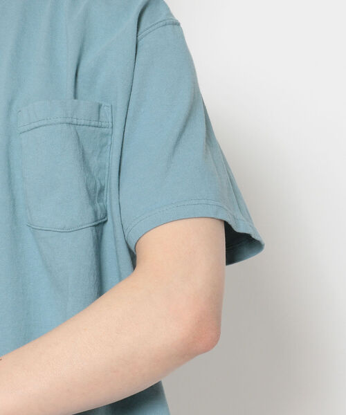 Goodwear(Since1983)(グッドウェア)の「GOODWEAR/グッドウェア SS POCKET TEE BIG ショートスリーブポケットTビッグ(Tシャツ/カットソー・メンズ・エメラルド/ブラック/チャコール/セージグリーン/ホワイト/ベージュ・XX-LARGE)」の11枚目の写真
