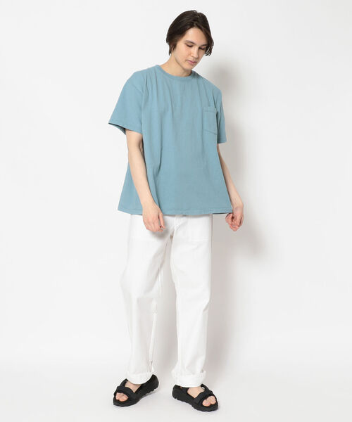 Goodwear(Since1983)(グッドウェア)の「GOODWEAR/グッドウェア SS POCKET TEE BIG ショートスリーブポケットTビッグ(Tシャツ/カットソー・メンズ・エメラルド/ブラック/チャコール/セージグリーン/ホワイト/ベージュ・XX-LARGE)」の13枚目の写真