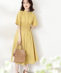N.（N. Natural Beauty Basic） | ◆ウエストタックバンドカラーワンピース(ワンピース)