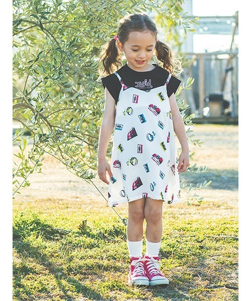 セール ミュージック柄キャミ ロゴタンクトップセット ワンピース ワンピース X Girl X Girl Stages エックスガール ステージス のファッション