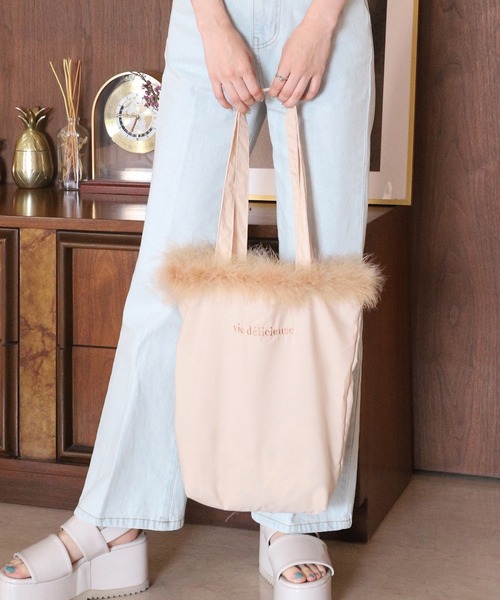 one after another NICE CLAUP（ワンアフターアナザーナイスクラップ）の「マラボートートバッグ（トートバッグ・レディース・ベージュ/グレー/ゼブラ・FREE）」の3枚目の写真