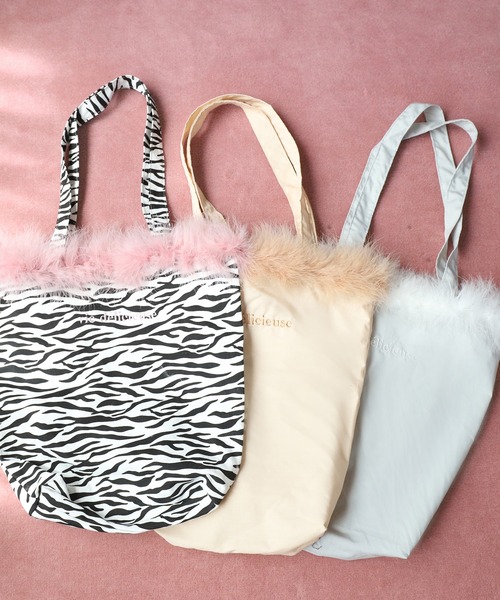 one after another NICE CLAUP（ワンアフターアナザーナイスクラップ）の「マラボートートバッグ（トートバッグ・レディース・ベージュ/グレー/ゼブラ・FREE）」の12枚目の写真