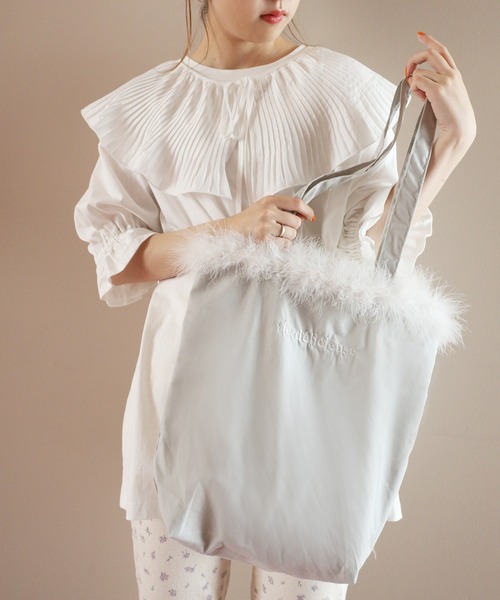 one after another NICE CLAUP（ワンアフターアナザーナイスクラップ）の「マラボートートバッグ（トートバッグ・レディース・ベージュ/グレー/ゼブラ・FREE）」の4枚目の写真