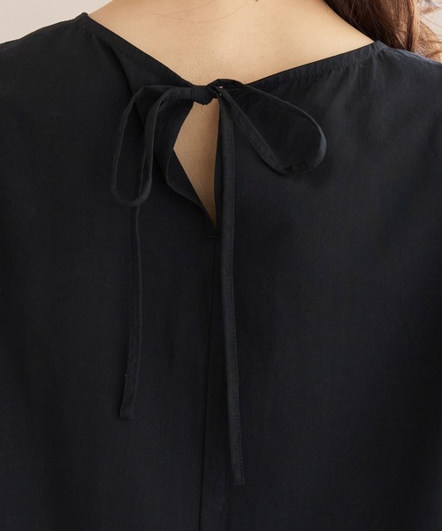 ROPE' PICNIC（ロペピクニック）の「バックリボンティアードチュニックブラウス（シャツ/ブラウス・レディース・ホワイト/ブラック/ミント・38）」の7枚目の写真