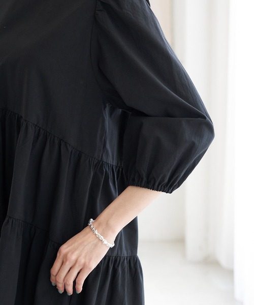 ROPE' PICNIC（ロペピクニック）の「バックリボンティアードチュニックブラウス（シャツ/ブラウス・レディース・ホワイト/ブラック/ミント・38）」の9枚目の写真