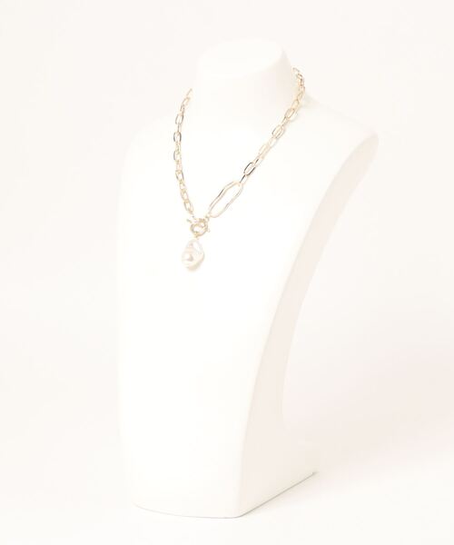 archives（アルシーヴ）の「パール×チェーンネックレス（ネックレス・レディース・ゴールド・FREE）」の2枚目の写真
