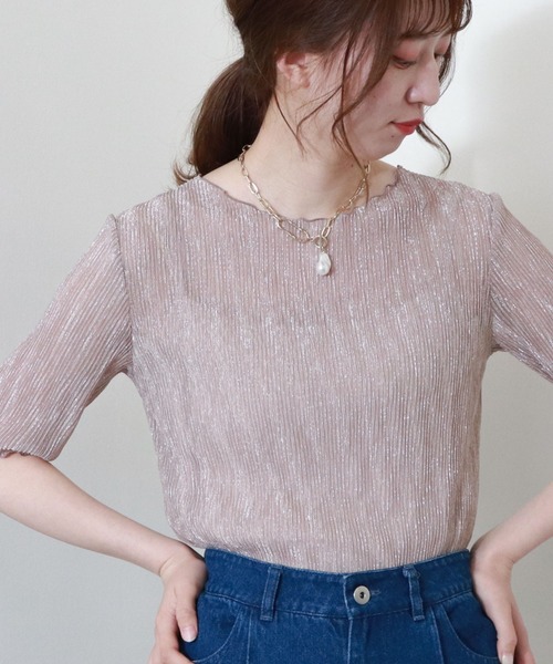 archives（アルシーヴ）の「パール×チェーンネックレス（ネックレス・レディース・ゴールド・FREE）」の3枚目の写真