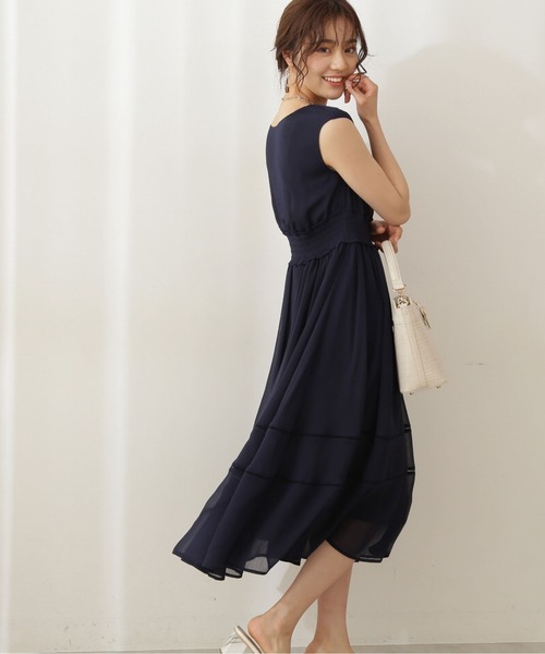 PROPORTION BODY DRESSING（プロポーションボディドレッシング）の「前後２ＷＡＹ楊柳シャーリングワンピース / 1211240606（ワンピース・レディース・ピンク/ブルー/ネイビー・MEDIUM/SMALL）」の7枚目の写真