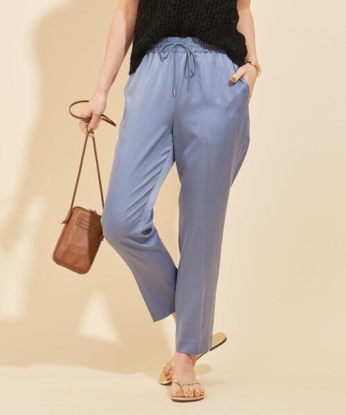 BEAUTY&YOUTH UNITED ARROWS(ビューティーアンドユースユナイテッドアローズ)の「BY サテンドローストパンツ -ウォッシャブル- ∴(その他パンツ・レディース・コバルトブルー/ピンク/ブラック/オリーブ・M/S/L)」の19枚目の写真