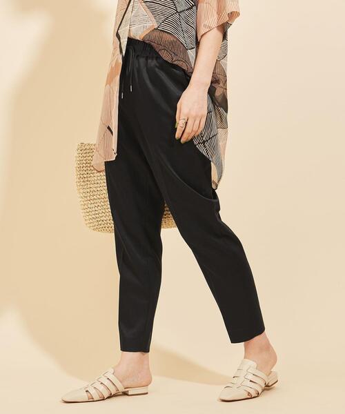 BEAUTY&YOUTH UNITED ARROWS（ビューティーアンドユースユナイテッドアローズ）の「BY サテンドローストパンツ  -ウォッシャブル- ∴ :（その他パンツ・レディース・ブラック/オリーブ/ピンク/コバルトブルー・S/M/L）」の6枚目の写真