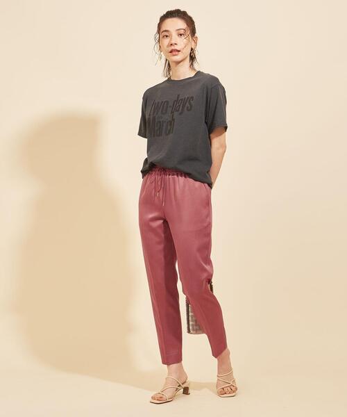 BEAUTY&YOUTH UNITED ARROWS(ビューティーアンドユースユナイテッドアローズ)の「BY サテンドローストパンツ -ウォッシャブル- ∴(その他パンツ・レディース・コバルトブルー/ピンク/ブラック/オリーブ・M/S/L)」の14枚目の写真