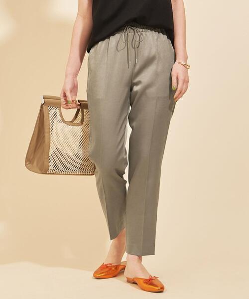 BEAUTY&YOUTH UNITED ARROWS（ビューティーアンドユースユナイテッドアローズ）の「BY サテンドローストパンツ  -ウォッシャブル- ∴ :（その他パンツ・レディース・ブラック/オリーブ/ピンク/コバルトブルー・S/M/L）」の7枚目の写真