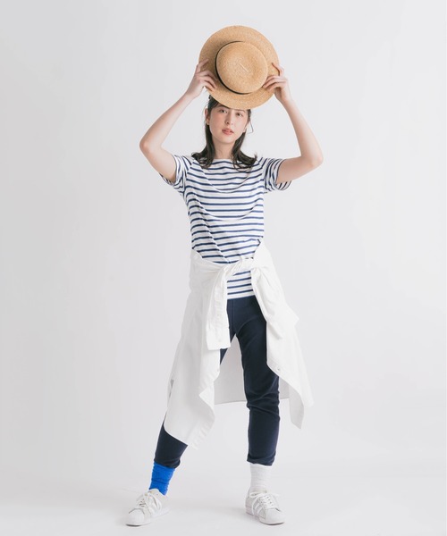 SAINT JAMES（セントジェームス）の「SAINT JAMES / セントジェームス  LEVANT MODERN　レヴェンド ボートネックTシャツ 9863（Tシャツ/カットソー・レディース・ブルー系その他/ホワイト系その他3/ホワイト系その他2/ホワイト系その他/ブルー系その他2・X-SMALL/SMALL/MEDIUM）」の13枚目の写真