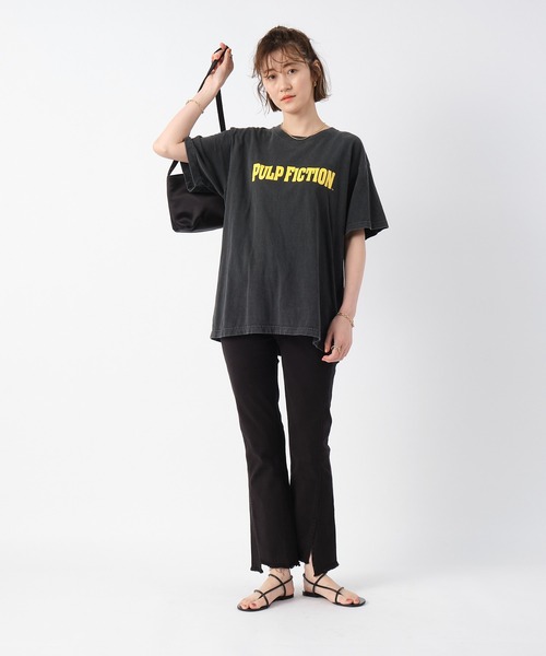 RIVE DROITE（リヴドロワ）の「カットオフスリットデニムパンツ（デニムパンツ・レディース・ブラック/アイボリー・38/36）」の21枚目の写真