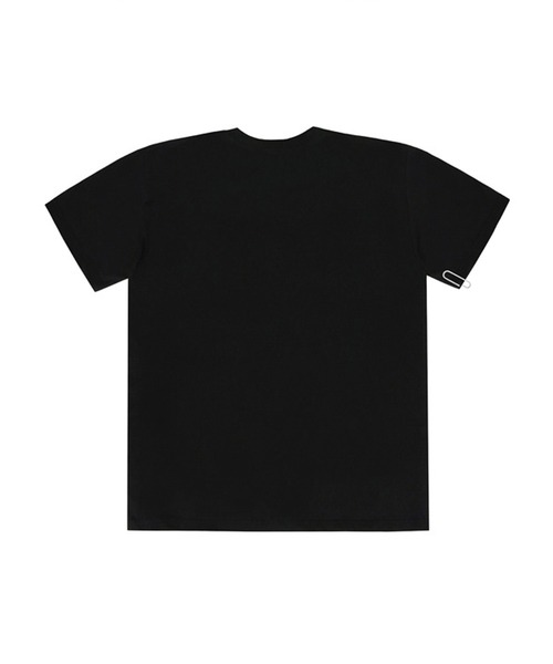 A'GEM9(エージェムナイン)の「『GRAVER OF ANAHEIM/グレイバーオブアナハイム』Drawing Logo Dot Smile Milk Pack White Clip Short Sleeve Tee/ 手書き風ロゴ ドット クリップ 半袖 Tシャツ(Tシャツ/カットソー・レディース・ホワイト/ブラック/ブルー・M)」の4枚目の写真