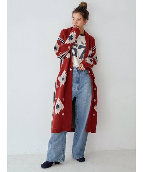 Ungrid（アングリッド）の「ハイウエストオーガニックコットンルーズデニム（デニムパンツ・レディース・ブルー・24inch/25inch/26inch）」の9枚目の写真