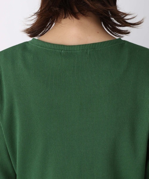 JEANASIS(ジーナシス)の「コットンリブクロップドクルーネックカーディガン/216208(カーディガン/ボレロ・レディース・ブラック/グリーン/アイボリー・FREE)」の13枚目の写真