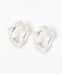ニュアンスメタルセンターパールピアス