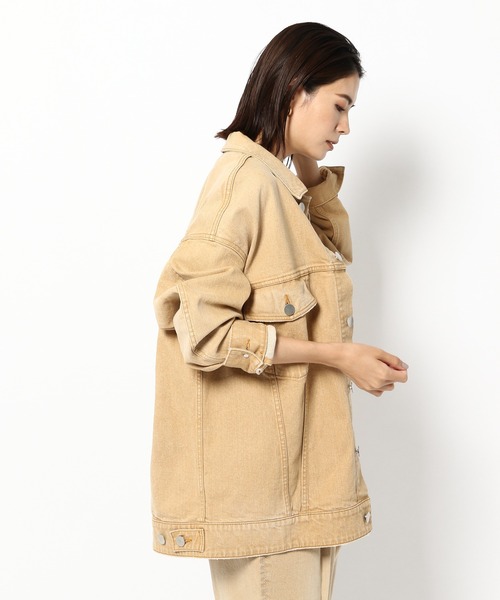 BABYLONE（バビロン）の「BABYLONE / デニムＧジャン（デニムジャケット・レディース・ベージュ/ブルー・フリー）」の11枚目の写真