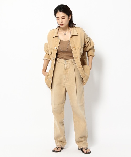 BABYLONE（バビロン）の「BABYLONE / デニムＧジャン（デニムジャケット・レディース・ベージュ/ブルー・フリー）」の21枚目の写真