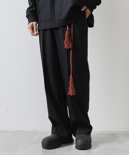 KAZUYUKI KUMAGAI ATTACHMENT（カズユキクマガイアタッチメント）の「LIZARD CORD BRAID BELT（ベルト・メンズ・ブラック/ブラウン/レッド・ONESIZE）」の4枚目の写真