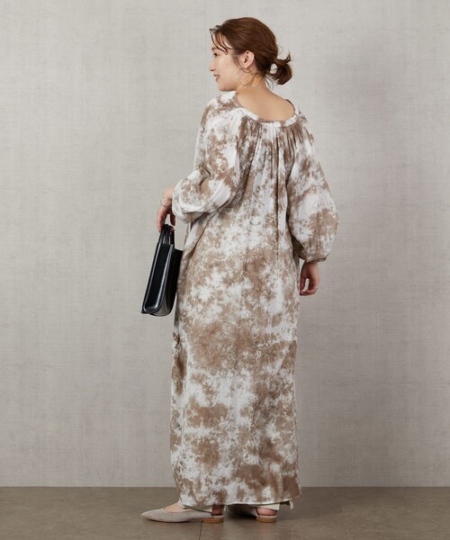 FREAK'S STORE（フリークスストア）の「▽【WEB限定】インドタイダイスッキパーワンピース（ワンピース・レディース・ベージュ/ブラウン/ブルー・ﾌﾘ-）」の17枚目の写真