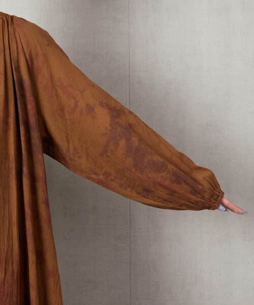 FREAK'S STORE（フリークスストア）の「▽【WEB限定】インドタイダイスッキパーワンピース（ワンピース・レディース・ベージュ/ブラウン/ブルー・ﾌﾘ-）」の13枚目の写真