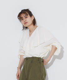 Rouge vif Anna | フリル衿ブラウス(シャツ/ブラウス)