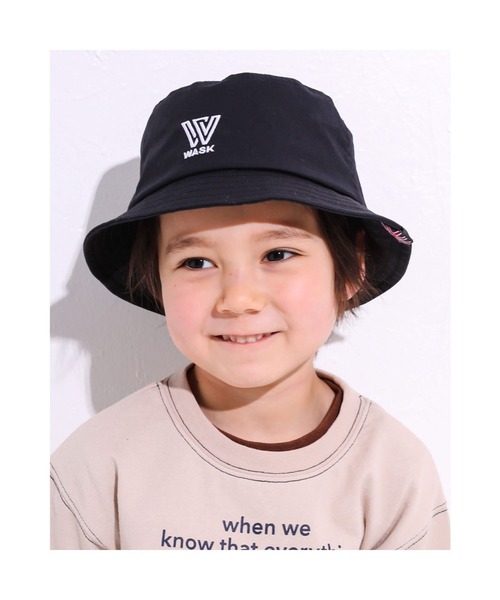 WASK（ワスク）の「WASK/ロゴ 刺繍 バケットハット (54~56cm)（ハット・キッズ・グリーン/ブラック・56/54）」の10枚目の写真