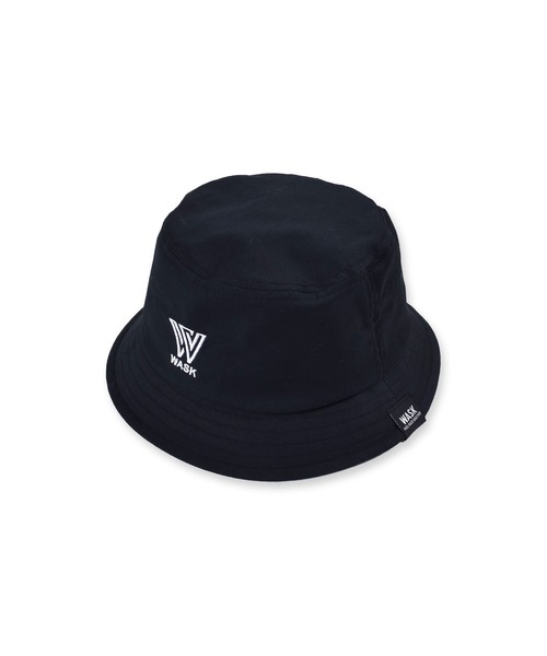 WASK（ワスク）の「WASK/ロゴ 刺繍 バケットハット (54~56cm)（ハット・キッズ・グリーン/ブラック・56/54）」の3枚目の写真