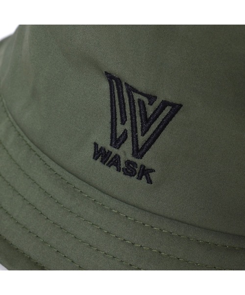 WASK（ワスク）の「WASK/ロゴ 刺繍 バケットハット (54~56cm)（ハット・キッズ・グリーン/ブラック・56/54）」の7枚目の写真