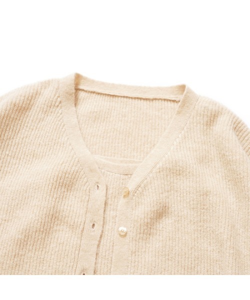 flower（フラワー）の「フラッフィアンサンブルニット（カーディガン/ボレロ・レディース・ベージュ/ブルー・FREE）」の20枚目の写真