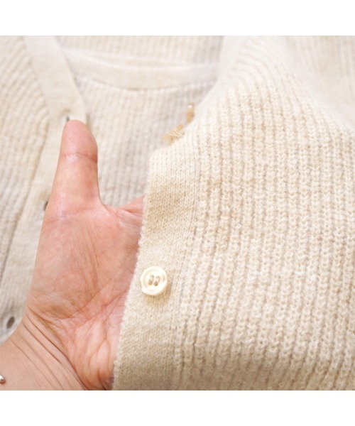 flower（フラワー）の「フラッフィアンサンブルニット（カーディガン/ボレロ・レディース・ベージュ/ブルー・FREE）」の16枚目の写真