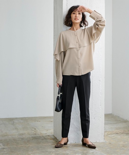 UR'S（ユアーズ）の「ｺﾞｰﾙﾄﾞﾊﾟｰﾂﾌﾗｯﾄﾊﾟﾝﾌﾟｽ（パンプス・レディース・キャメル/グレイッシュベージュ/チャコール・LL/S/M/L）」の7枚目の写真