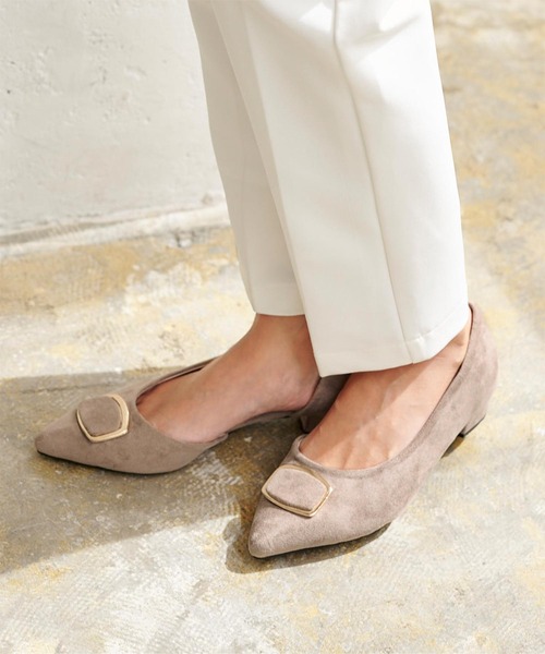 UR'S（ユアーズ）の「ｺﾞｰﾙﾄﾞﾊﾟｰﾂﾌﾗｯﾄﾊﾟﾝﾌﾟｽ（パンプス・レディース・キャメル/グレイッシュベージュ/チャコール・LL/S/M/L）」の16枚目の写真