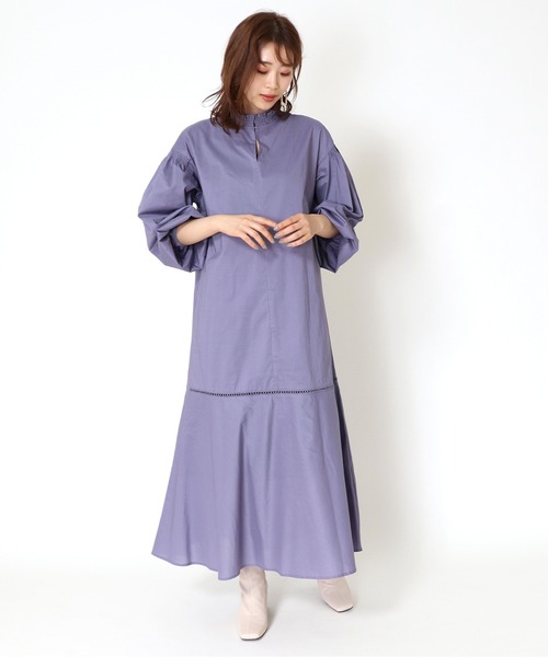 超新作 ワンピース ドレス Jines ジネス のワンピース レース付け衿セット ボリュームスリーブレトロワンピース を購入できます Jines ワンピースレース付け衿セット ボリュームスリーブレトロワンピース ワンピース Jines ジネス の