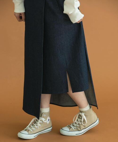 Uiscel（ユイセル）の「Uiscel　撥水デニムラップスカート（スカート・レディース・ワンウォッシュ・SMALL/MEDIUM）」の19枚目の写真